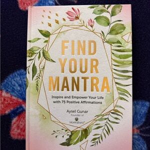 MantraBand “Find Your Mantra” Hardcover Book with Gold and Green Design